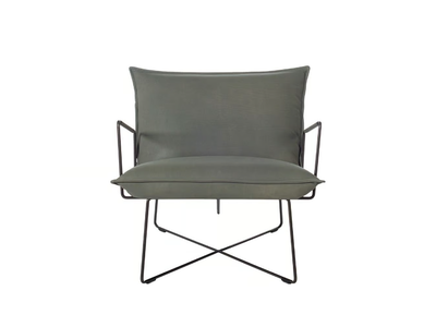 EARL XS - Leather armchair with armrests _ Jess