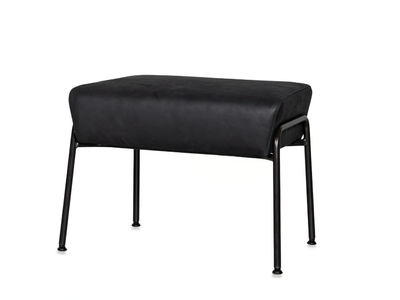 JOLLY - Leather footstool _ Jess