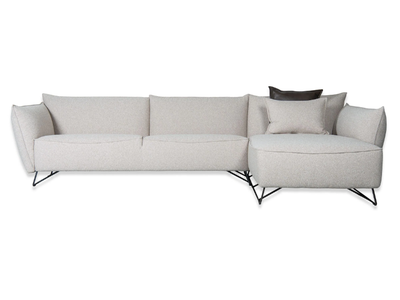 MY HOME - Sled base Dacron® sofa with chaise longue _ Jess