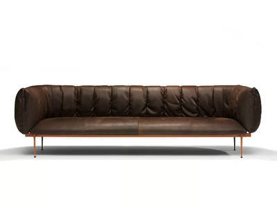 PUFFER - Leather sofa _ Jess