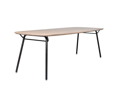 VAIN - Rectangular steel and wood table _ Jess