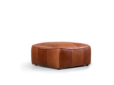 VASA - Upholstered leather pouf _ Jess