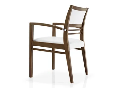CASSIS - Fabric chair with armrests open back _ JMS