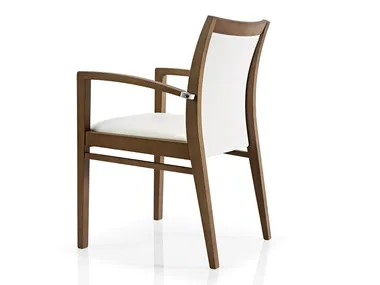 CASSIS - Fabric restaurant chair with armrests _ JMS