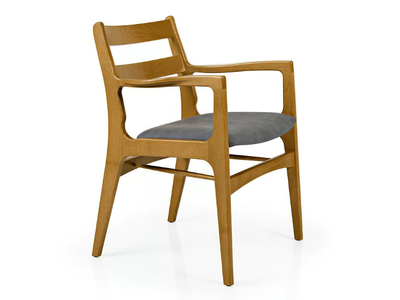 GEMMA M1083C - Wooden chair with armrests _ JMS