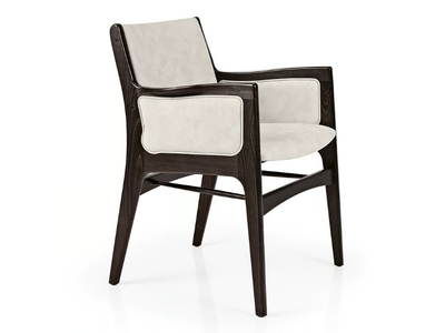 GEMMA M1086C - Upholstered leather chair with armrests _ JMS