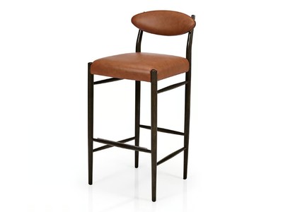 WINK M1128UUW - Upholstered wooden barstool with footrest _ JMS