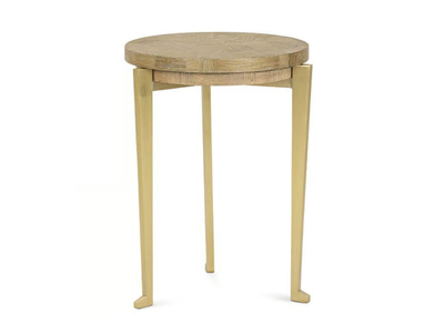 BRUF - Round oak coffee table _ JOSÉ LEITE DE CASTRO