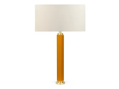 JULI - Wooden table lamp with fabric shade _ JOSÉ LEITE DE CASTRO