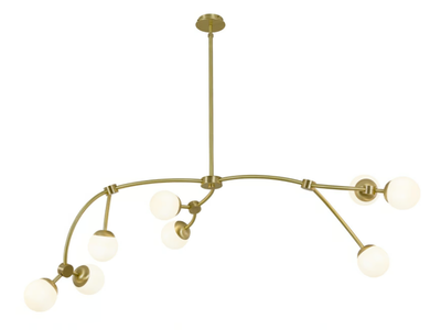 LC 2 - Brass ceiling lamp _ JOSÉ LEITE DE CASTRO