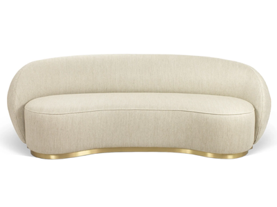 ONARA - 3 seater curved fabric sofa _ JOSÉ LEITE DE CASTRO