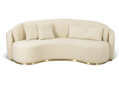 TAGARA - Curved 4 seater fabric sofa _ JOSÉ LEITE DE CASTRO