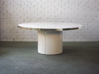 MALIBU - Round laminated glass table _ Jover+Valls