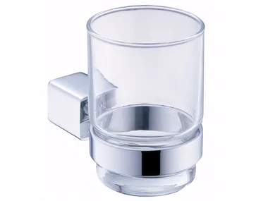 MARK - Wall-mounted glass toothbrush holder _ JUSTIME