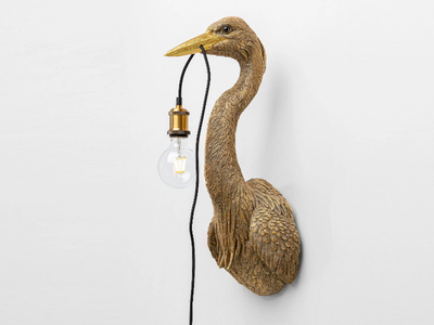 ANIMAL HERON - LED polyresin wall lamp _ KARE Design