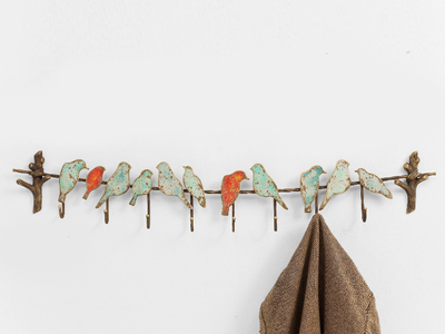 BIRD PARTY - Wall-mounted resin coat rack _ KARE Design
