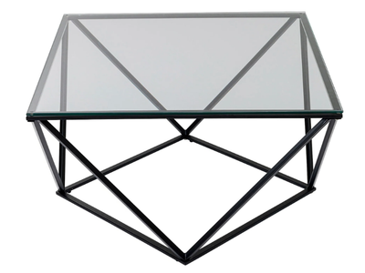CRISTALLO - Glass and steel high side table _ KARE Design
