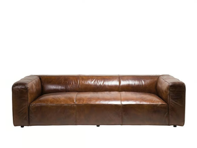 CUBETTO - 3 seater leather sofa _ KARE Design