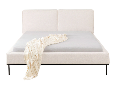 EAST SIDE - Fabric double bed with upholstered headboard _ KARE Design