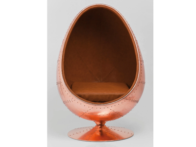 EYE BALL COPPER - Industrial style swivel copper armchair _ KARE Design