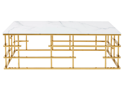ROME - Glass and Stainless Steel high side table _ KARE Design