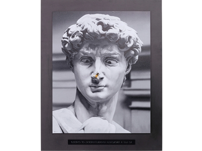 STATUE - Painting on cotton canvas with pine frame _ KARE Design