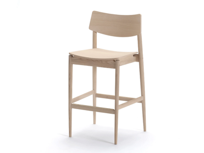 A-BS01 - Wooden barstool with footrest _ KARIMOKU