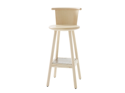 MILO - Wooden barstool with footrest _ Karl Andersson