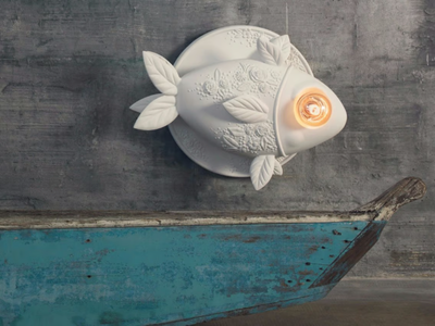 APRILE - White-paste wall light _ Karman