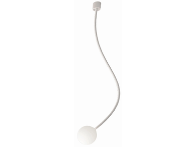 MOONY - Etched glass ceiling lamp with swing arm _ Karman