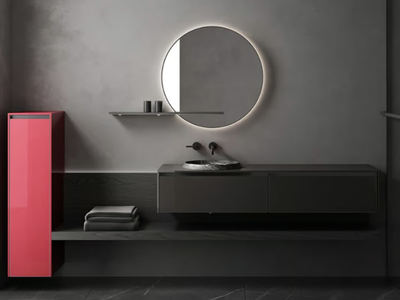 TOSCA 03 - Single wall-mounted vanity unit with drawers _ Karol