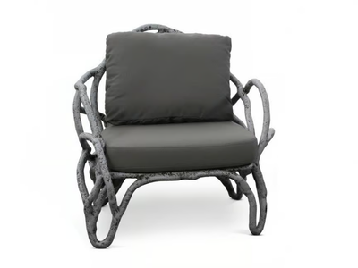 EROS - Upholstered fiberglass armchair with armrests _ KARPA
