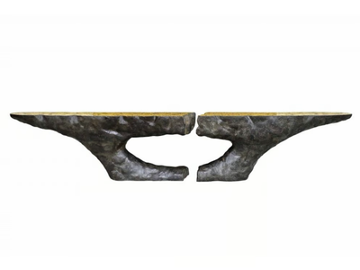 POMPEIA - Oval fiberglass console table _ KARPA