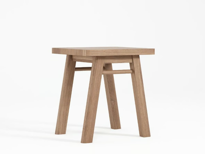 CIRCA17 - Low solid wood stool _ KARPENTER