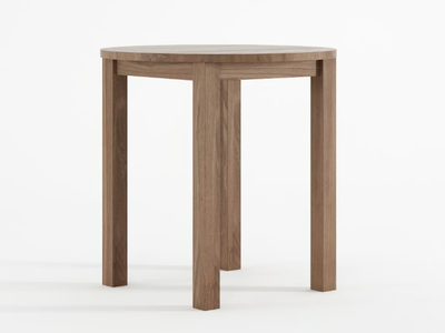 SOLID - Round solid wood dining table _ KARPENTER