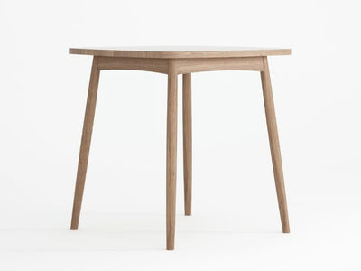 TWIST - Square solid wood dining table _ KARPENTER
