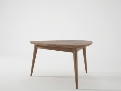 VINTAGE - Triangular wooden coffee table for living room _ KARPENTER