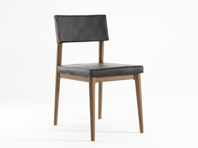 VINTAGE - Upholstered solid wood restaurant chair _ KARPENTER