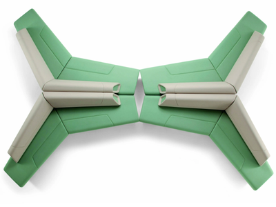 KALEIDO - Bench with back _ Kastel