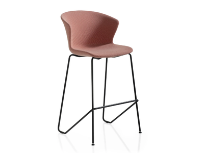 KICCA PLUS - High fabric stool with footrest _ Kastel