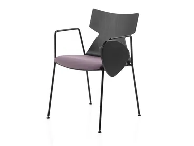 KIMBOX WOOD - Beech training chair with writing tablet _ Kastel