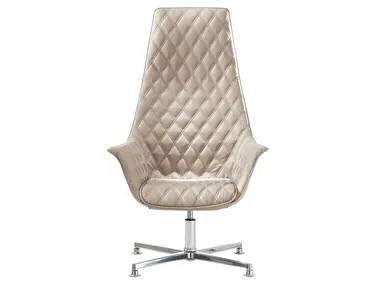 KIMERA - Armchair with 4-spoke base high-back _ Kastel