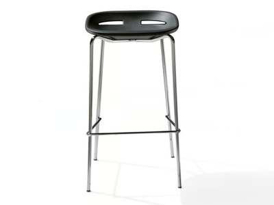 KLOU - High stool with footrest _ Kastel