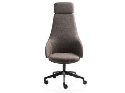 KONTEA - Height-adjustable fabric executive chair with armrests _ Kastel