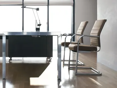KOSMO - Cantilever chair with armrests _ Kastel