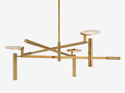 MELANGE LARGE FLOATING DISC CHANDELIER - LED metal ceiling lamp _ Kelly Wearstler