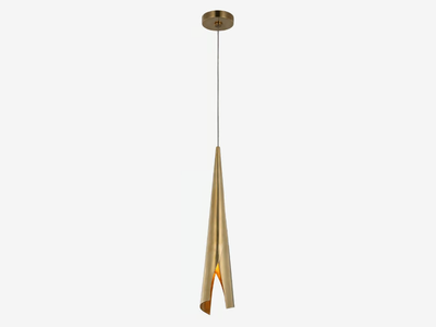 PELLE SMALL WRAPPED PENDANT - LED metal pendant lamp _ Kelly Wearstler