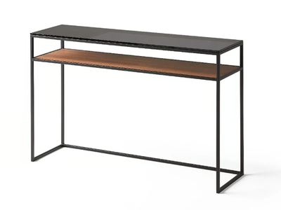 RITA - Rectangular console table with shelving _ Kendo Mobiliario