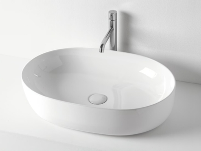 NOLITA 5343 - Countertop oval ceramic washbasin _ Kerasan