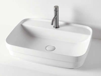 TRIBECA 5142 - Countertop/inset ceramic washbasin _ Kerasan